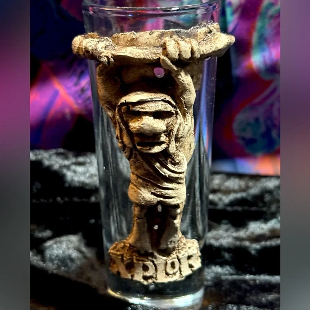 Double Shot Glass Xplor Park Mexico Mayan Ancient Civilization Theme